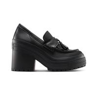 Converse Chuck 70 De Luxe Heel Loafer Platform Leather Low-Top Shoe For Women In Black, Size 4.5 Black 4.5