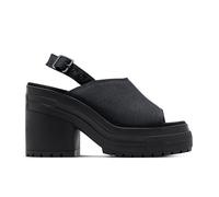 Converse Chuck 70 De Luxe Heel Sandal Platform Low-Top Shoe Canvas For Women In Black, Size 8.5 Black 8.5
