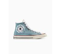 Converse Chuck 70 Frayed Denim High-Top Shoe Canvas In Blue, Size 3