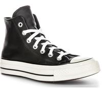 Converse Chuck 70 Leather Sneakers, Black White, 13 Women/11 Men