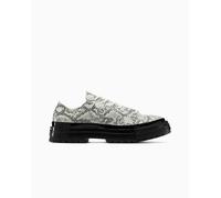 Converse Chuck 70 National Suede Snake Print Low-Top Shoe In Grey, Size 3