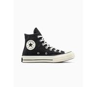 Converse Chuck 70 Satin Leopard High-Top Shoe Canvas In Black, Size 8
