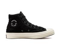 CONVERSE CHUCK 70 VARSITY COZY SHERPA HI TOP TRAINERS - ALL SIZES - BLACK/EGRET.