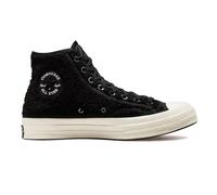 CONVERSE CHUCK 70 VARSITY COZY SHERPA HI TOP TRAINERS - ALL SIZES - BLACK/EGRET.