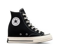 Converse Chuck 70 Wedge Platform High-Top Shoe Canvas For Women In Black, Size 5 Black 5