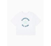 Converse Chuck Patch Boxy T-Shirt Polyester For Kids In Black, Size XL