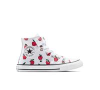 Converse Chuck Taylor All Star Allover Apples Easy On High-Top Shoe Canvas For Kids In White, Size 1.5 White 1.5