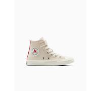 Converse Chuck Taylor All Star Checkered Accents Easy-On High-Top Shoe Canvas For Kids In Brown, Size 1