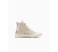 Converse Chuck Taylor All Star Checkered Accents High-Top Shoe Canvas For Kids In Brown, Size 5