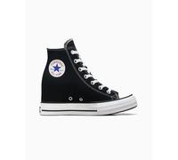 Converse Chuck Taylor All Star Classic Wedge Platform High-Top Shoe Canvas For Women In Black, Size 9