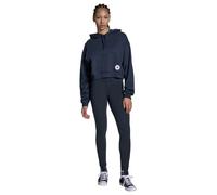Converse Chuck Taylor All Star Cropped Hoodie Polyester For Women In Black, Size Small Black Small