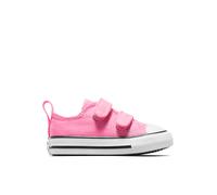 Converse Chuck Taylor All Star Easy-On Canvas Low-Top Shoe For Kids In Pink, Size 8 Pink 8