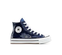 Converse Chuck Taylor All Star Eva Lift Platform Glitter High-Top Shoe Canvas For Kids In Indigo, Size 3.5 INDIGO 3.5