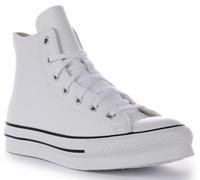 Converse / Children's Shoes (High-top Trainers) Chuck Taylor All Star Eva Lift Leather Foundation Hi in White 5