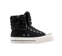 Converse Chuck Taylor All Star Fold Over Lift Black Trainers, A15229C, Black, 6.5 UK