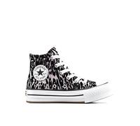 Converse Chuck Taylor All Star Hi-Top Sneakers Leopard Eva Lift, Grey, Size 10 Younger Grey