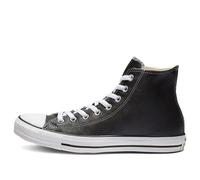Converse Unisex Leather Hi Top Trainers, Black, Size 3, Women Black