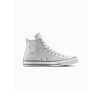 Converse Chuck Taylor All Star Leather High-Top Shoe In Grey, Size 3