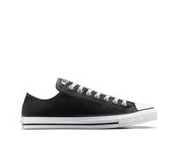 Converse Chuck Taylor All Star Leather Low-Top Shoe In Black, Size 8