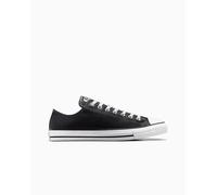 Converse Chuck Taylor All Star Leather Low-Top Shoe In Black, Size 9.5