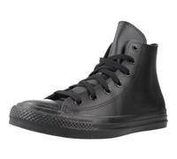 Converse Junior Chuck Taylor All Star High Leather Trainer - Black - Size 4