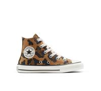 Converse Chuck Taylor All Star Leopard High-Top Shoe Canvas For Kids In Brown, Size 13 Brown 13