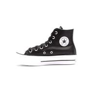 Converse Chuck Taylor All Star Leather Lift Platform Hi, Black/White, Size 4.5, Women Black/White