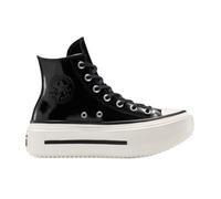 Converse Womens Chuck Taylor All Star Lift Double Stack Platform Patent Leather High Top - Black, Black, Size 4, Women Black