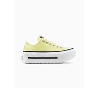 Converse Chuck Taylor All Star Lift Double Stack Platform Canvas Low-Top Shoe In Yellow, Size 5.5
