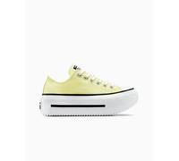 Converse Chuck Taylor All Star Lift Double Stack Platform Canvas Low-Top Shoe In Yellow, Size 6