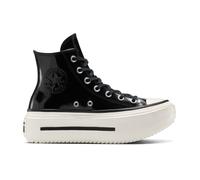 Converse Chuck Taylor All Star Lift Double Stack Platform Patent Leather High-Top Shoe For Women In Black, Size 4 Black 4