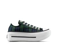 Converse Chuck Taylor All Star Lift Double Stack Platform Plaid Low-Top Shoe Canvas For Women In Indigo, Size 7.5 INDIGO 7.5