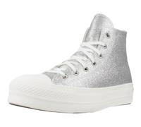 Converse Chuck Taylor All Star Lift Platform Glitter SLVRGRTGRT Model, metallic silver, 4.5 UK