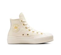Converse Chuck Taylor All Star Lift Platform Golden Hits High-Top Shoe Leather For Women In Brown, Size 10 Brown 10
