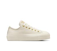 Converse Chuck Taylor All Star Lift Platform Golden Hits Low-Top Shoe Leather For Women In Brown, Size 6 Brown 6