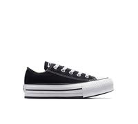 Converse Chuck Taylor All Star Lift Platform Low-Top Shoe Canvas For Kids In Black, Size 12.5 Black 12.5
