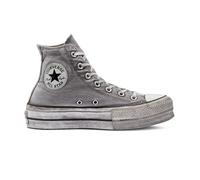 Converse Chuck Taylor All Star Lift Platform Smoked Canvas High-Top Shoe For Women In White, Size 14 White 14