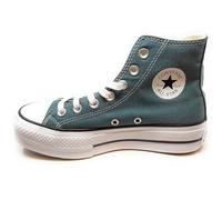 Converse Chuck Taylor All Star Lift Women's Shoes Platform Model A12596C, Mid Green Canvas Sneakers (Green, EU Footwear Size System, Adult, Woman, Size, Medium, EU 36)