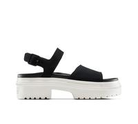 Converse Chuck Taylor All Star Lugged Heel Sandal Low-Top Shoe Suede For Women In Black, Size 7 Black 7
