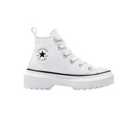 CONVERSE Chuck Taylor All Star Lugged Lift Sneaker, White/White/Black, 1.5 UK