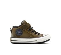 Converse Chuck Taylor All Star Malden Street Boot Easy-On Mid Shoe Leather For Kids In Green, Size 13 Green 13
