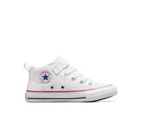 Converse Chuck Taylor All Star Malden Street Canvas Easy-On Mid Shoe For Kids In White, Size 2
