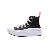 Converse Chuck Taylor All Star Move Canvas Hi Trainers Girls Black/Pink - 13.5 Kid (13 Kid) - Hi Top Trainers Shoes