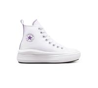 Converse Chuck Taylor All Star Move Platform Canvas High-Top Shoe For Kids In White, Size 4 White 4