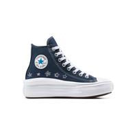 Converse Chuck Taylor All Star Move Platform Doodle Stars High-Top Shoe Canvas For Kids In Indigo, Size 6 INDIGO 6