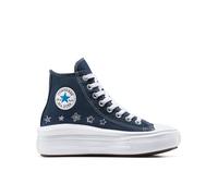 Converse Chuck Taylor All Star Move Platform Doodle Stars High-Top Shoe Canvas For Kids In Indigo, Size 5.5 INDIGO 5.5