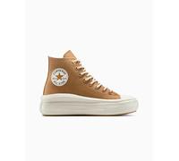 Converse Chuck Taylor All Star Move Platform High-Top Shoe Canvas For Women In Brown, Size 9