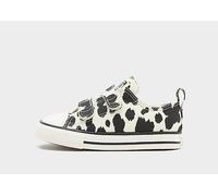 Converse Black & White All Star 2V Lo Girls Toddler Trainers UK 8 (EU 24)