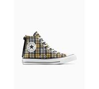 Converse Chuck Taylor All Star Plaid High-Top Shoe Canvas For Women In Black, Size 10.5