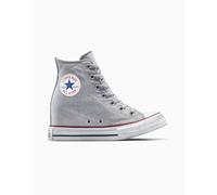 Converse Chuck Taylor All Star Wedge Platform Distressed High-Top Shoe Canvas For Women In White, Size 9.5